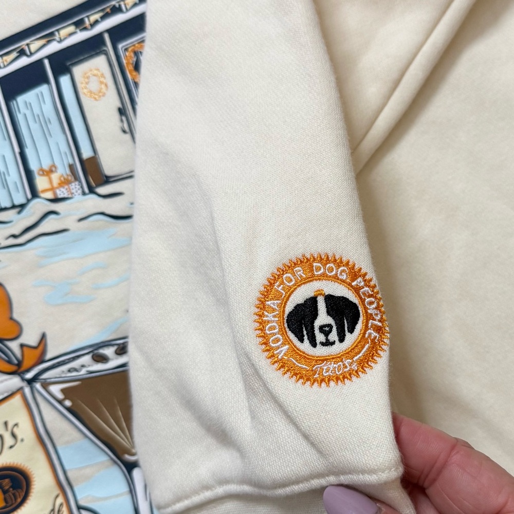 Cream Hoodie - Men's Sweatshirt - Picture 4 of 6